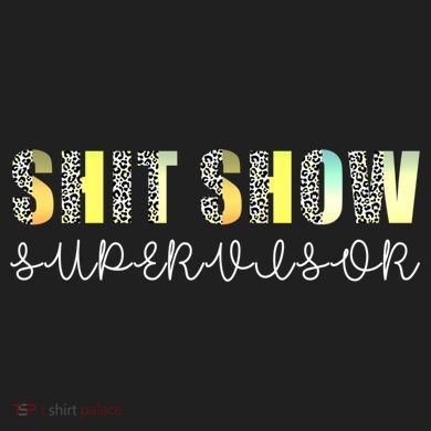 Shit Show Supervisor Funny Mom Boss Manager Coordinator District V.I.T. Heavyweight Hoodie