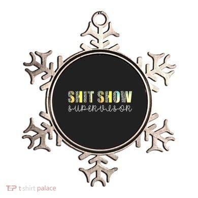 Shit Show Supervisor Funny Mom Boss Manager Coordinator Ornament