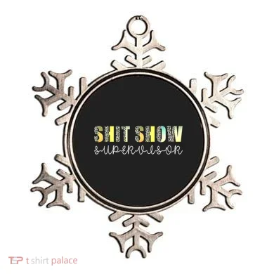 Shit Show Supervisor Funny Mom Boss Manager Coordinator Ornament