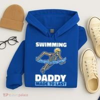 Swimming Skeleton Swim Pool Swimmer Fathers Day Dad Gift Hoodie thumb 4