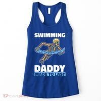 Swimming Skeleton Swim Pool Swimmer Fathers Day Dad Gift Women's Tank Top thumb 0
