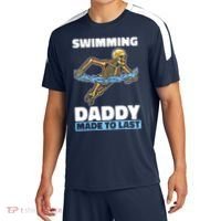 Swimming Skeleton Swim Pool Swimmer Fathers Day Dad Gift Soccer Jersey thumb 0