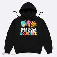 Squishy Squishies Squish Squad Cute Funny Hoodie thumb 0