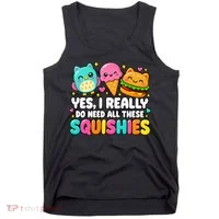 Squishy Squishies Squish Squad Cute Funny Tank Top thumb 0