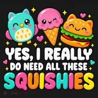 Squishy Squishies Squish Squad Cute Funny Tank Top thumb 6