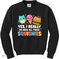 Squishy Squishies Squish Squad Cute Funny Kids Sweatshirt thumb 0