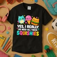 Squishy Squishies Squish Squad Cute Funny Kids T-Shirt thumb 3
