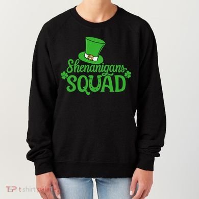 Shenanigans Squad St Patricks Day Gnomes Green Proud Irish Women's Sweatshirt