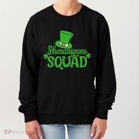 Shenanigans Squad St Patricks Day Gnomes Green Proud Irish Women's Sweatshirt thumb 0