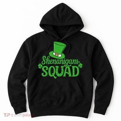 Shenanigans Squad St Patricks Day Gnomes Green Proud Irish Hoodie