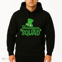 Shenanigans Squad St Patricks Day Gnomes Green Proud Irish Hoodie thumb 2