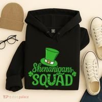 Shenanigans Squad St Patricks Day Gnomes Green Proud Irish Hoodie thumb 4