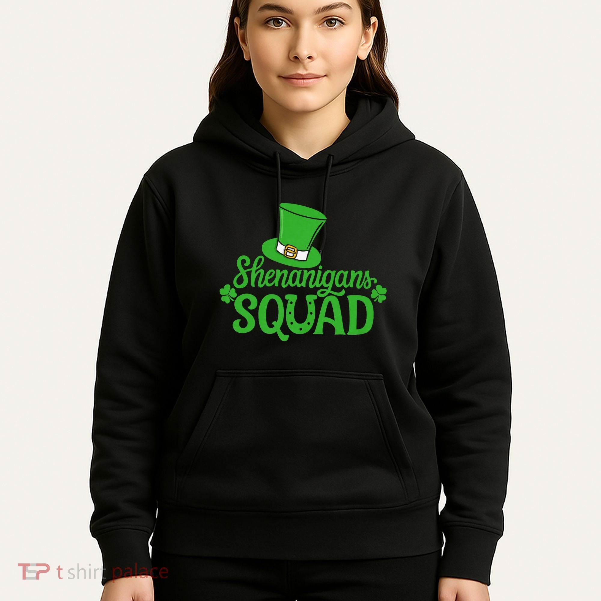 Shenanigans Squad St Patricks Day Gnomes Green Proud Irish Hoodie