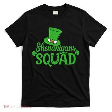 Shenanigans Squad St Patricks Day Gnomes Green Proud Irish T-Shirt
