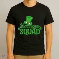 Shenanigans Squad St Patricks Day Gnomes Green Proud Irish T-Shirt thumb 3