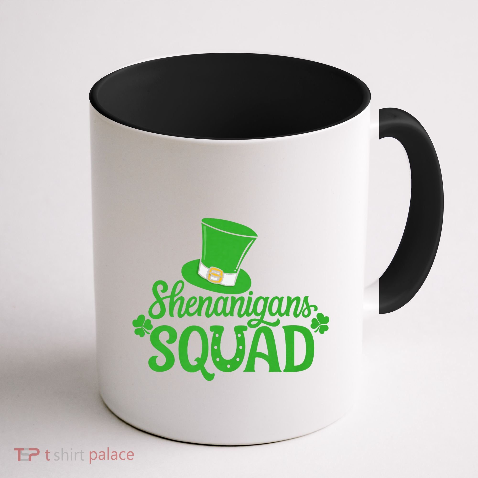 Shenanigans Squad St Patricks Day Gnomes Green Proud Irish Coffee Mug