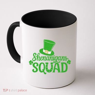 Shenanigans Squad St Patricks Day Gnomes Green Proud Irish Coffee Mug
