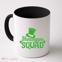 Shenanigans Squad St Patricks Day Gnomes Green Proud Irish Coffee Mug thumb 0