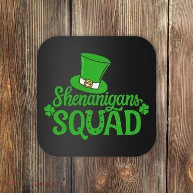 Shenanigans Squad St Patricks Day Gnomes Green Proud Irish Coaster