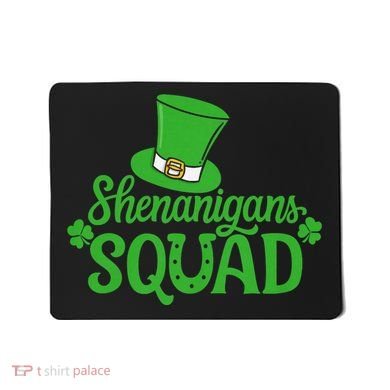 Shenanigans Squad St Patricks Day Gnomes Green Proud Irish Mousepad