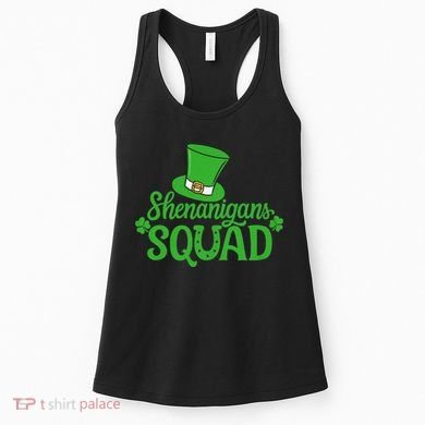 Shenanigans Squad St Patricks Day Gnomes Green Proud Irish Women's Tank Top