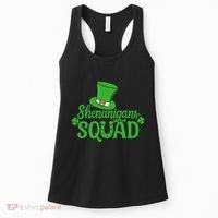 Shenanigans Squad St Patricks Day Gnomes Green Proud Irish Women's Tank Top thumb 0