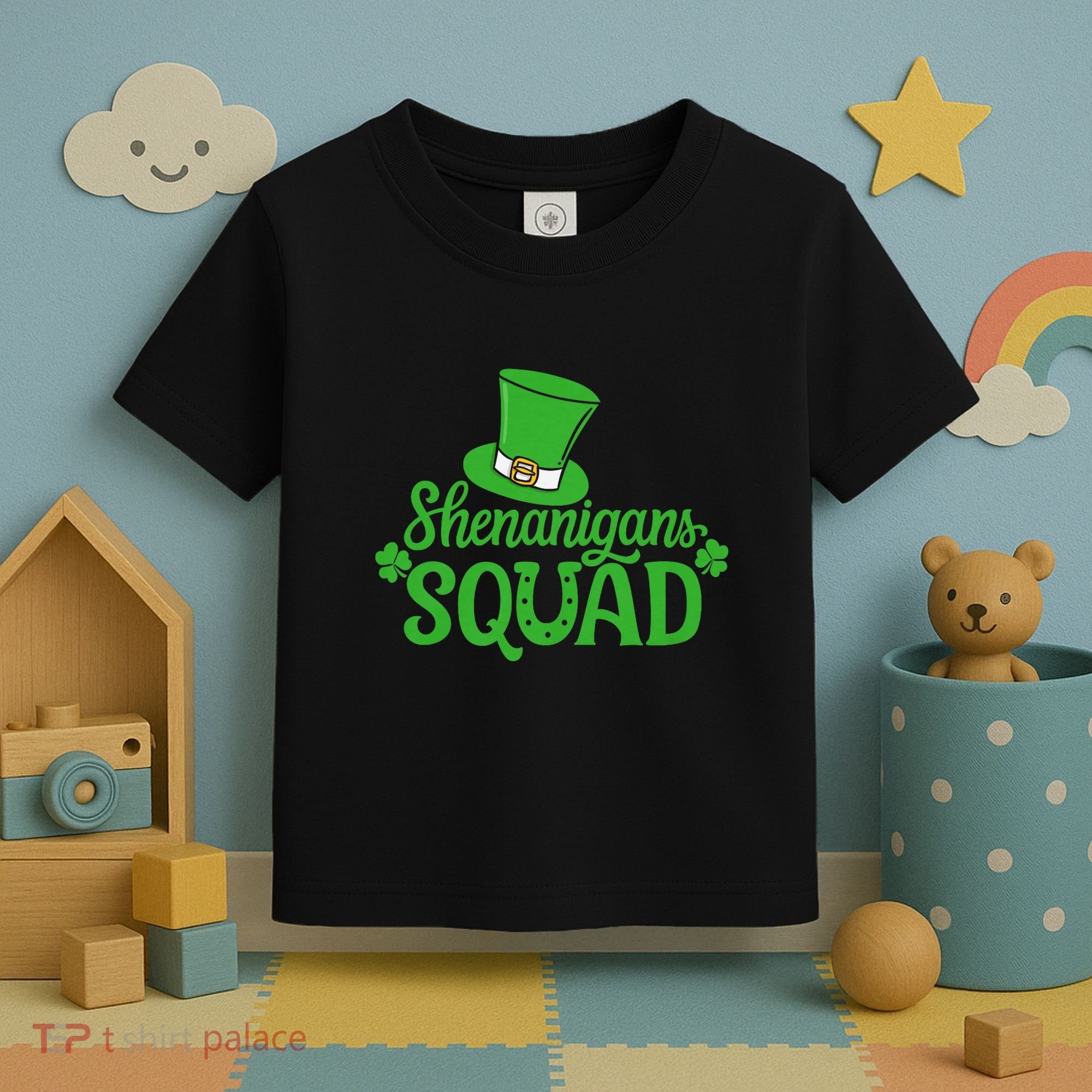 Shenanigans Squad St Patricks Day Gnomes Green Proud Irish Toddler T-Shirt