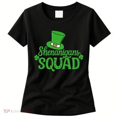 Shenanigans Squad St Patricks Day Gnomes Green Proud Irish Women's T-Shirt
