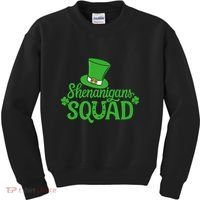Shenanigans Squad St Patricks Day Gnomes Green Proud Irish Kids Sweatshirt thumb 0