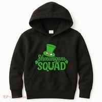 Shenanigans Squad St Patricks Day Gnomes Green Proud Irish Kids Hoodie thumb 0