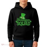 Shenanigans Squad St Patricks Day Gnomes Green Proud Irish Kids Hoodie thumb 4
