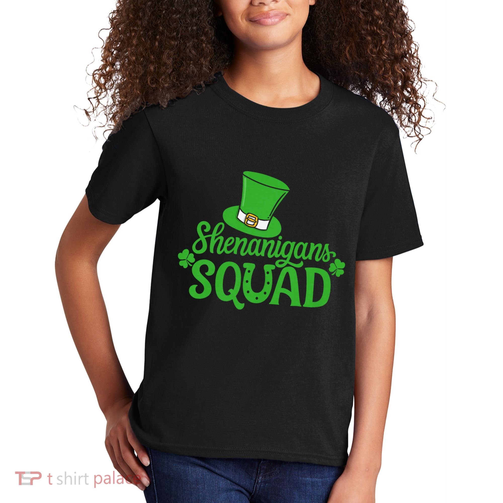 Shenanigans Squad St Patricks Day Gnomes Green Proud Irish Kids T-Shirt