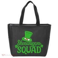 Shenanigans Squad St Patricks Day Gnomes Green Proud Irish Tote Bag thumb 0