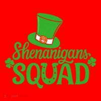 Shenanigans Squad St Patricks Day Gnomes Green Proud Irish Santa Hat thumb 1