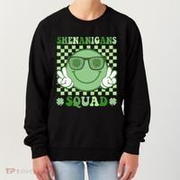 Shenanigans Squad St Patricks Day Smile Green Proud Irish Women's Sweatshirt thumb 0