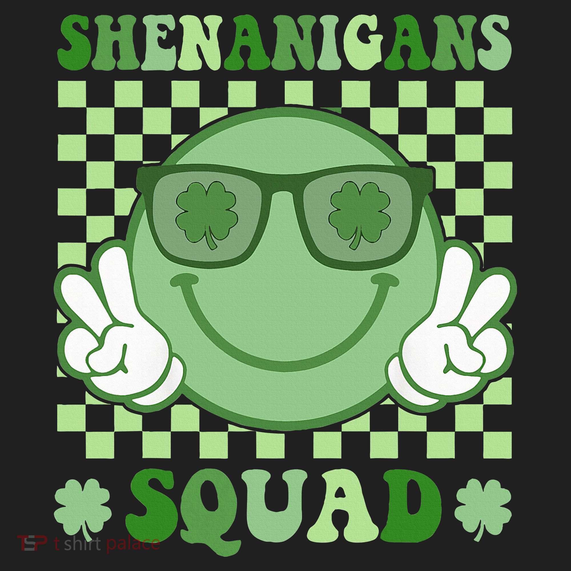 Shenanigans Squad St Patricks Day Smile Green Proud Irish Women's Sweatshirt