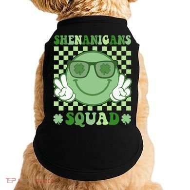 Shenanigans Squad St Patricks Day Smile Green Proud Irish Doggie Tank