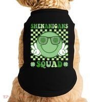 Shenanigans Squad St Patricks Day Smile Green Proud Irish Doggie Tank thumb 0