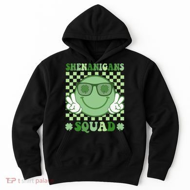 Shenanigans Squad St Patricks Day Smile Green Proud Irish Hoodie