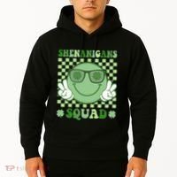 Shenanigans Squad St Patricks Day Smile Green Proud Irish Hoodie thumb 2