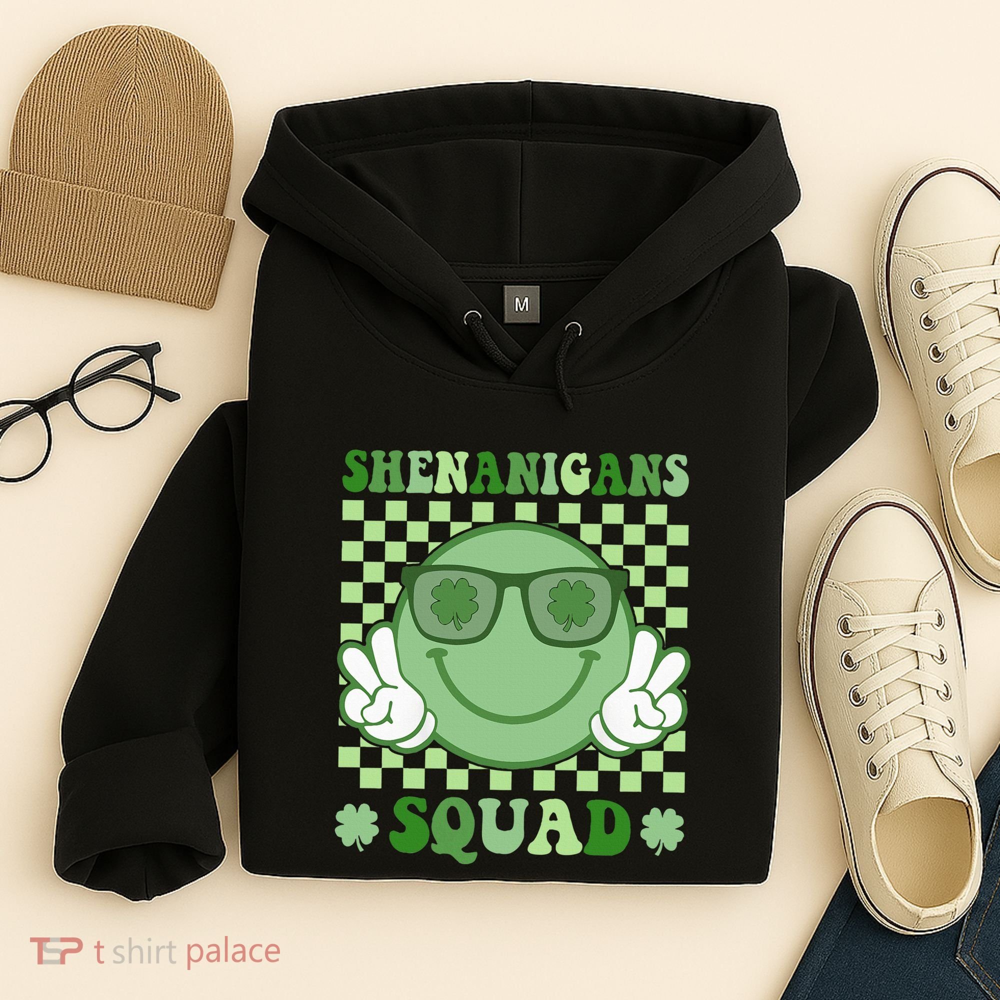 Shenanigans Squad St Patricks Day Smile Green Proud Irish Hoodie