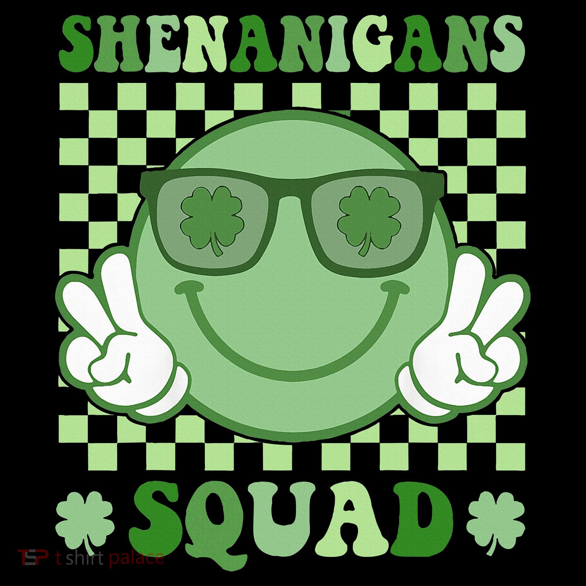Shenanigans Squad St Patricks Day Smile Green Proud Irish Hoodie