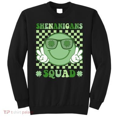 Shenanigans Squad St Patricks Day Smile Green Proud Irish Sweatshirt