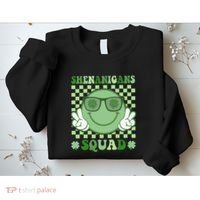 Shenanigans Squad St Patricks Day Smile Green Proud Irish Sweatshirt thumb 2