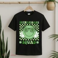 Shenanigans Squad St Patricks Day Smile Green Proud Irish T-Shirt thumb 2