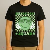 Shenanigans Squad St Patricks Day Smile Green Proud Irish T-Shirt thumb 3