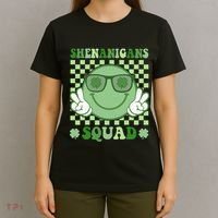 Shenanigans Squad St Patricks Day Smile Green Proud Irish T-Shirt thumb 4
