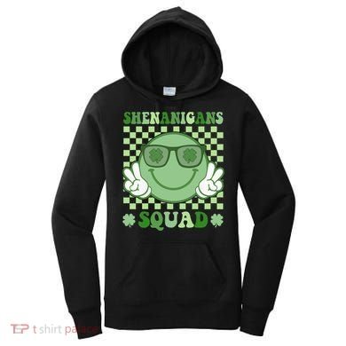 Shenanigans Squad St Patricks Day Smile Green Proud Irish Women's Hoodie