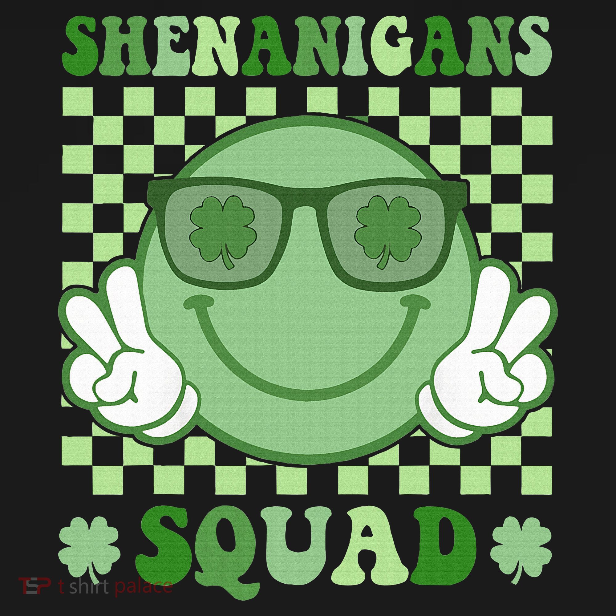 Shenanigans Squad St Patricks Day Smile Green Proud Irish Women's Tank Top