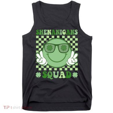 Shenanigans Squad St Patricks Day Smile Green Proud Irish Tank Top